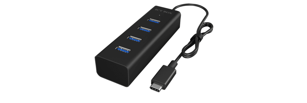 4 Poorten Hub USB 3.0 Zwart