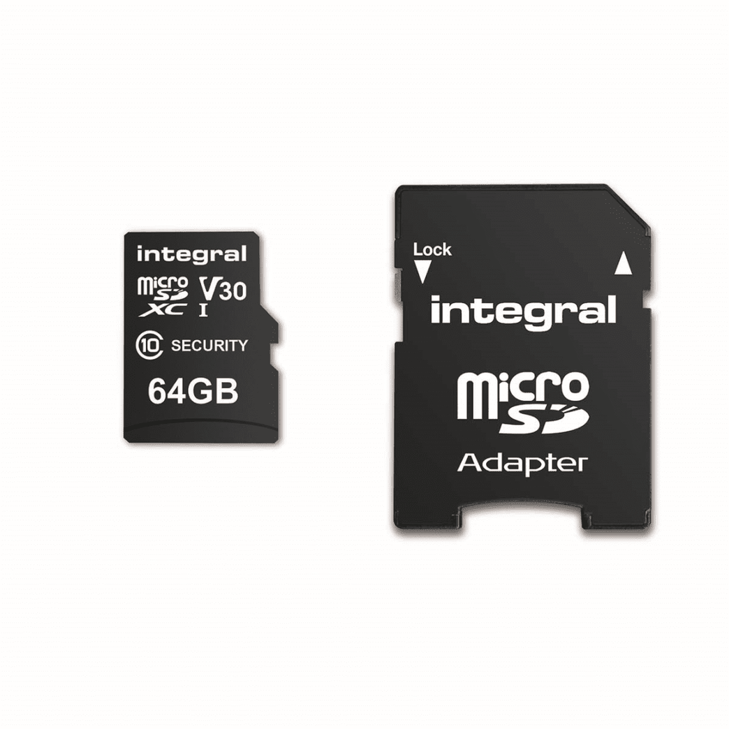 64 GB Security Camera microSD-kaart voor Dash Cams, Home Cams, CCTV, Body Cams & Drones