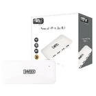 7 Poorten Hub USB 2.0 Gevoed Zwart