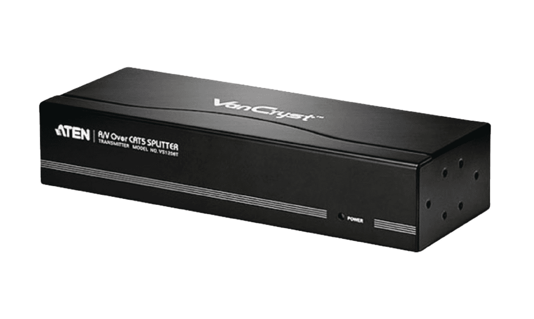 8-poorts VGA/audio Cat 5-splitser