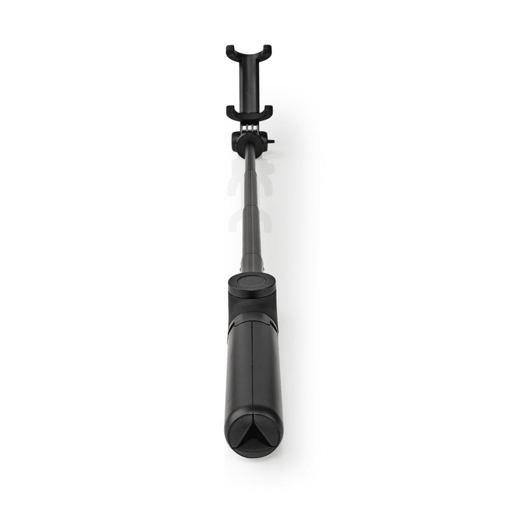 Bluetooth Selfie Stick Bluetooth-versie: 4.2 Maximale schermgrootte: 3.54 " Gevouwen lengte: 19 cm Uitgevouwen lengte: 550 mm Maximaal draagvermogen: 400 g Batterij Gevoed
