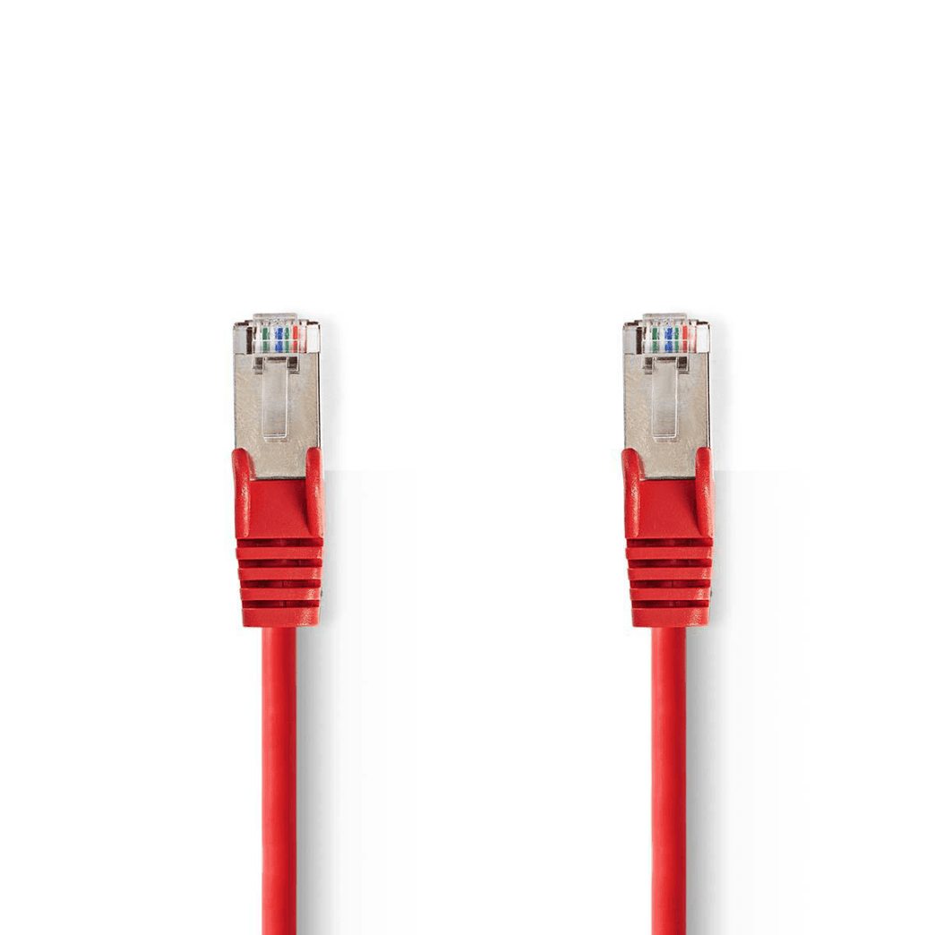CAT5e-Kabel SF/UTP RJ45 Male RJ45 Male 1.50 m Rond PVC Rood Polybag
