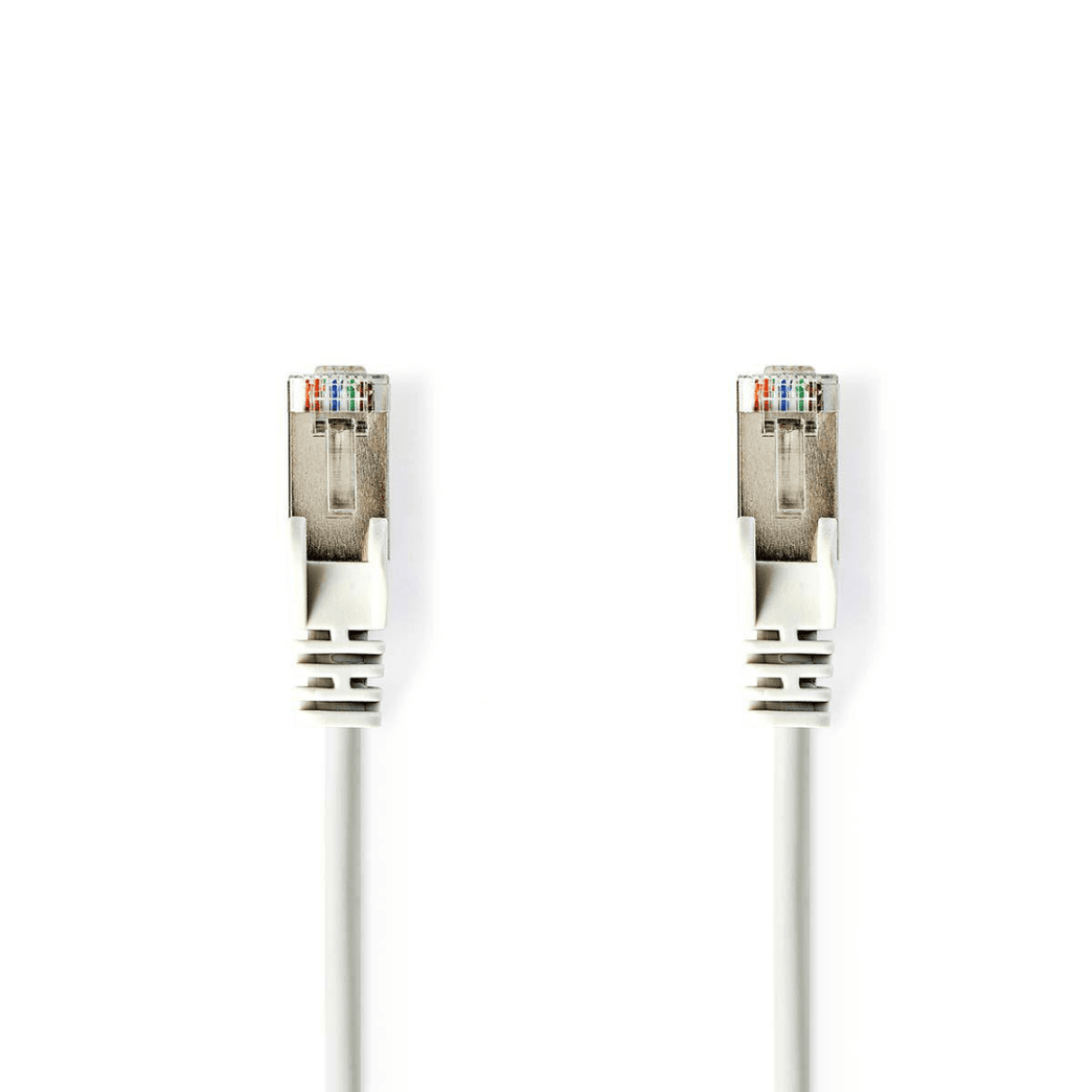CAT5e Netwerkkabel SF/UTP RJ45 Male RJ45 Male 1.00 m Rond PVC Wit Polybag