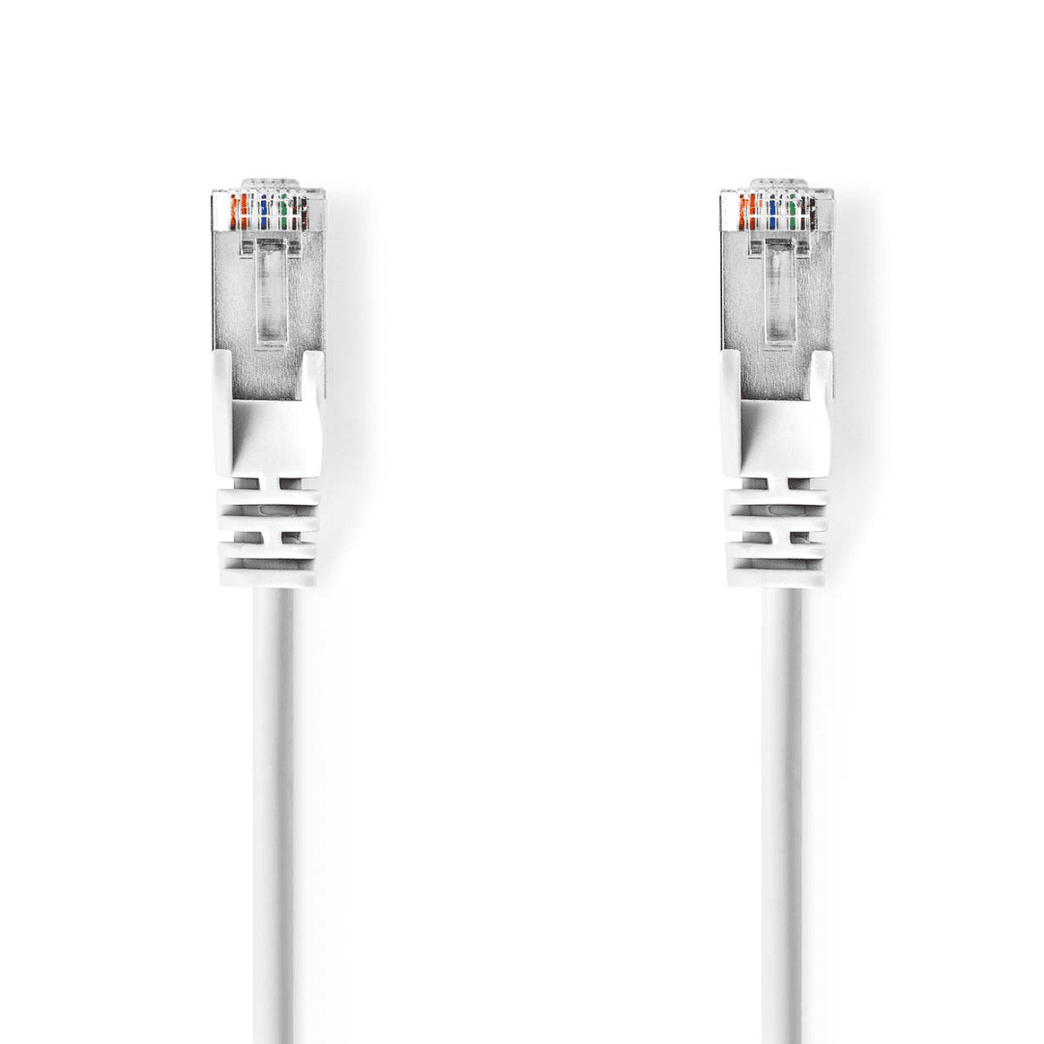 CAT5e Netwerkkabel SF/UTP RJ45 Male RJ45 Male 1.50 m Rond PVC Wit Polybag