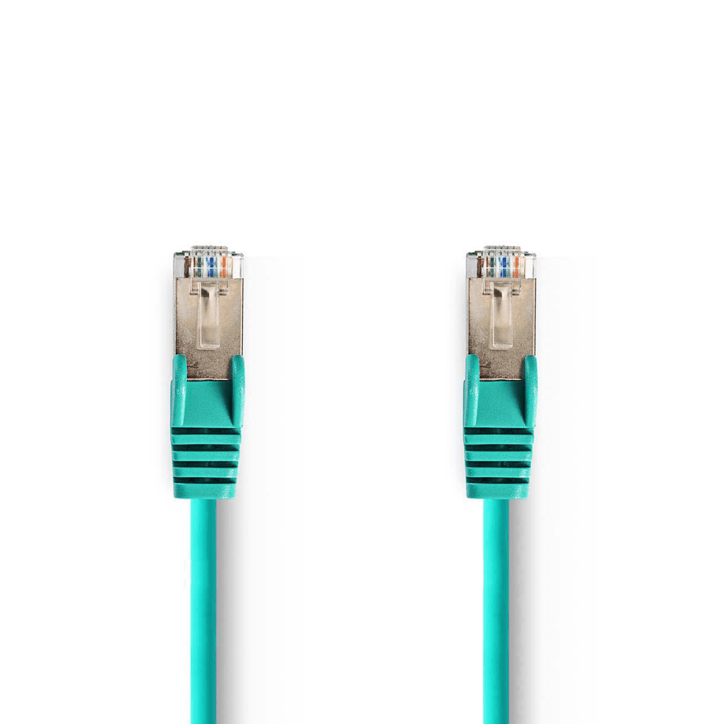 CAT5e Netwerkkabel SF/UTP RJ45 Male RJ45 Male 20.0 m Rond PVC Groen Polybag