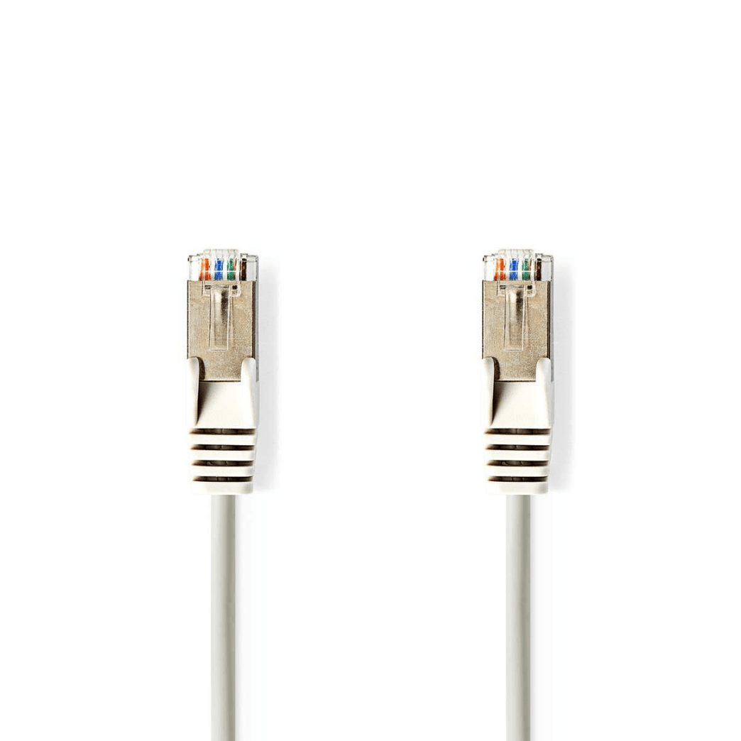 CAT5e Netwerkkabel SF/UTP RJ45 Male RJ45 Male 7.50 m Rond PVC Grijs Polybag