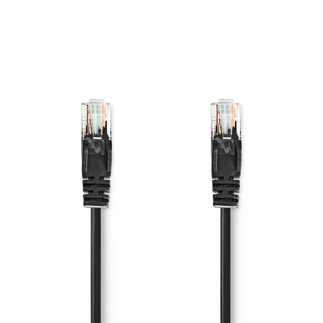 CAT5e Netwerkkabel U/UTP RJ45 Male RJ45 Male 0.50 m Rond PVC Zwart Envelop