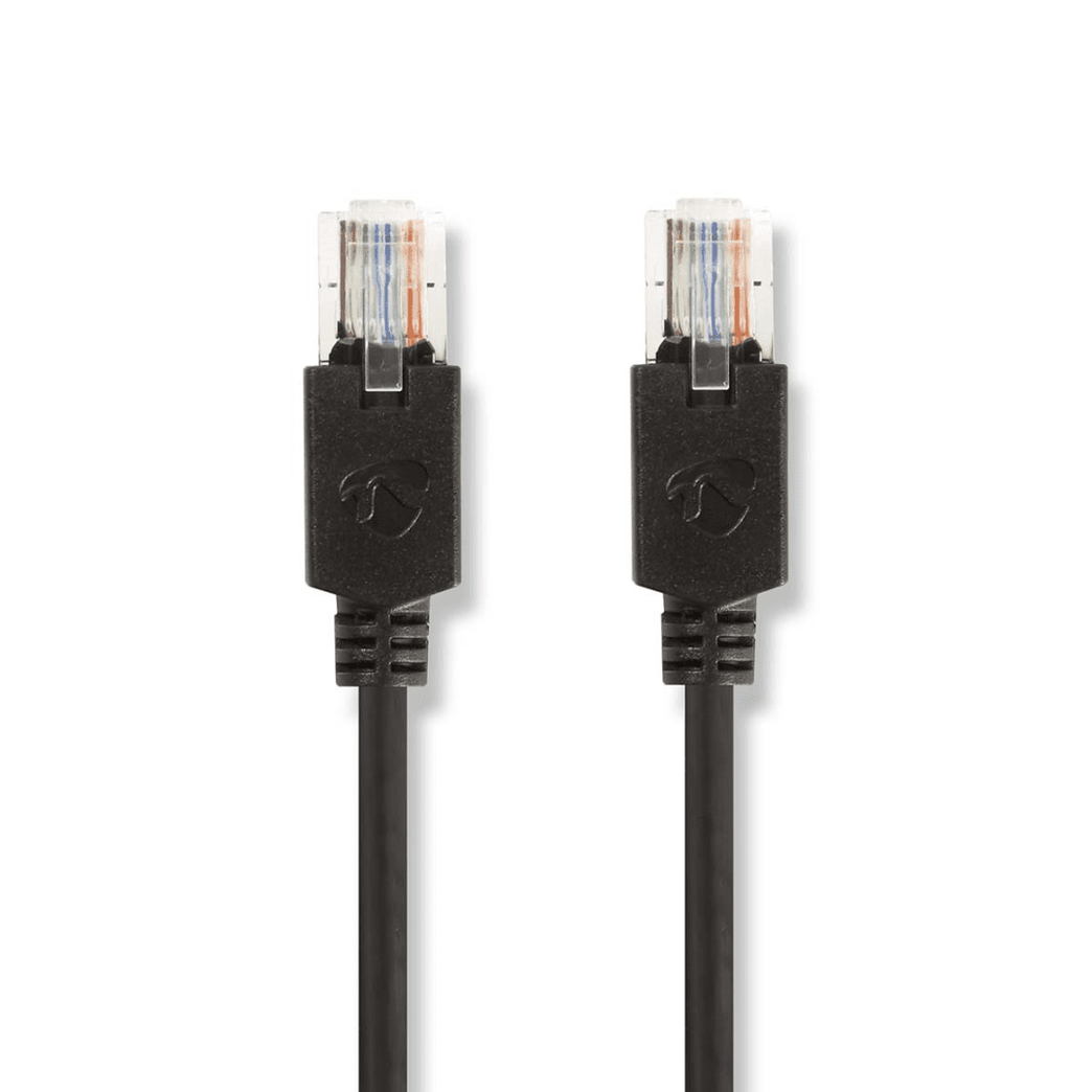 CAT5e Netwerkkabel U/UTP RJ45 Male RJ45 Male 5.00 m Rond LSZH Antraciet Window Box