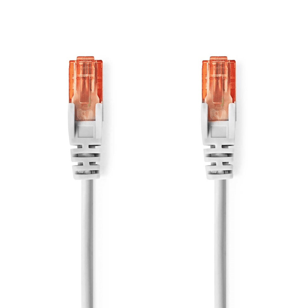 CAT6-kabel RJ45 Male RJ45 Male U/UTP 5.00 m Rond PVC Grijs Envelop