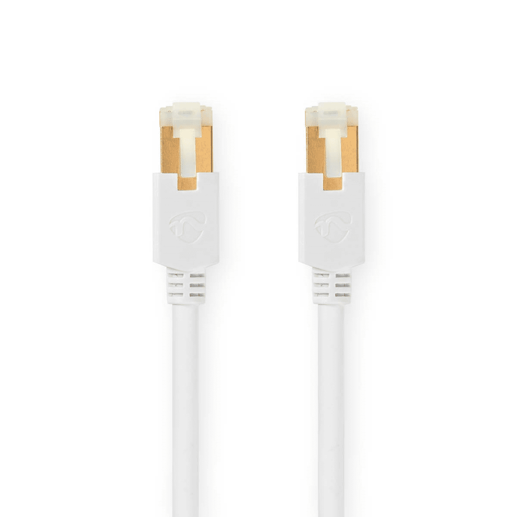 CAT6 Netwerkkabel RJ45 Male RJ45 Male S/FTP 30.0 m Rond LSZH / PVC Wit Window Box