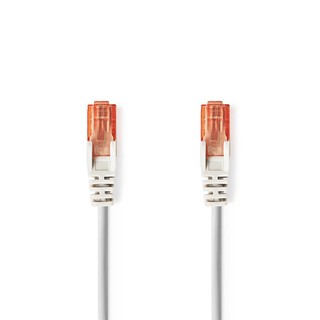 CAT6 Netwerkkabel RJ45 Male RJ45 Male U/UTP 30.0 m Rond PVC Grijs Polybag