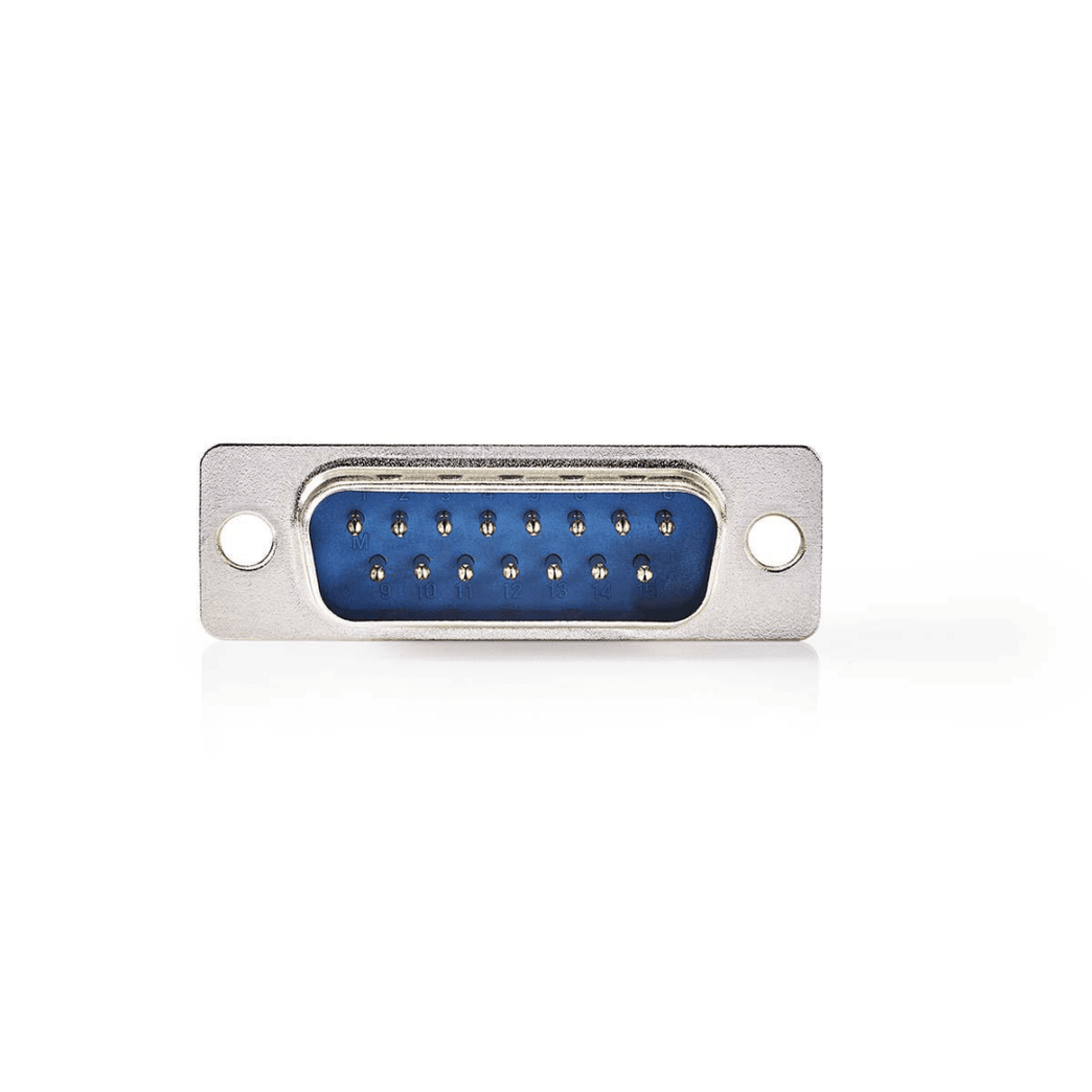 D-Sub-Chassisdeel D-SUB 15-Pins Male Zilver Envelop