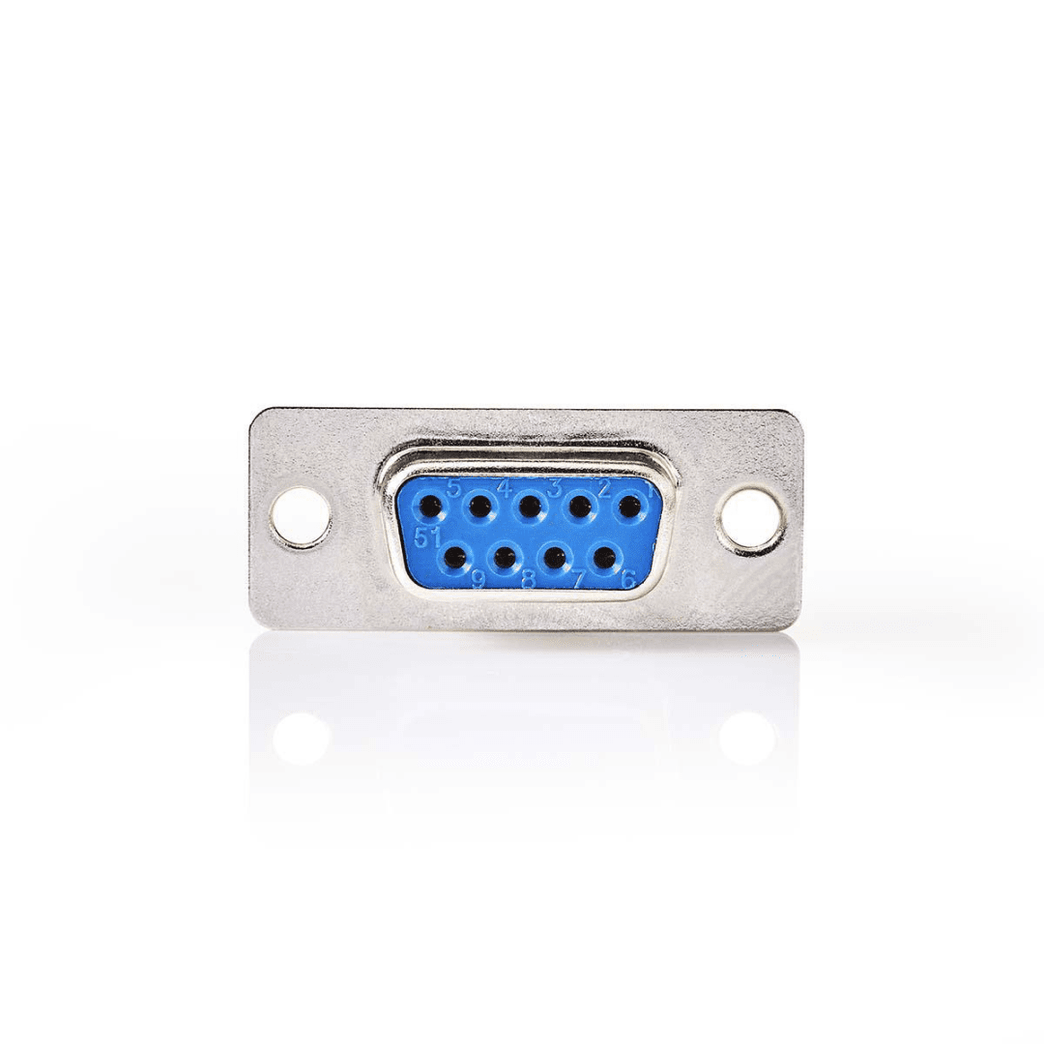 D-Sub-Chassisdeel D-SUB 9-Pins Female Zilver Doos