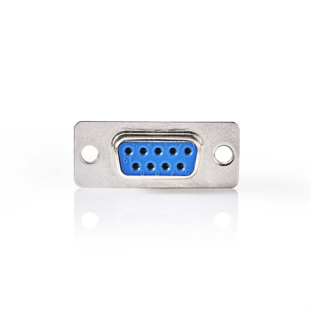 D-Sub-Chassisdeel D-SUB 9-Pins Female Zilver Envelop