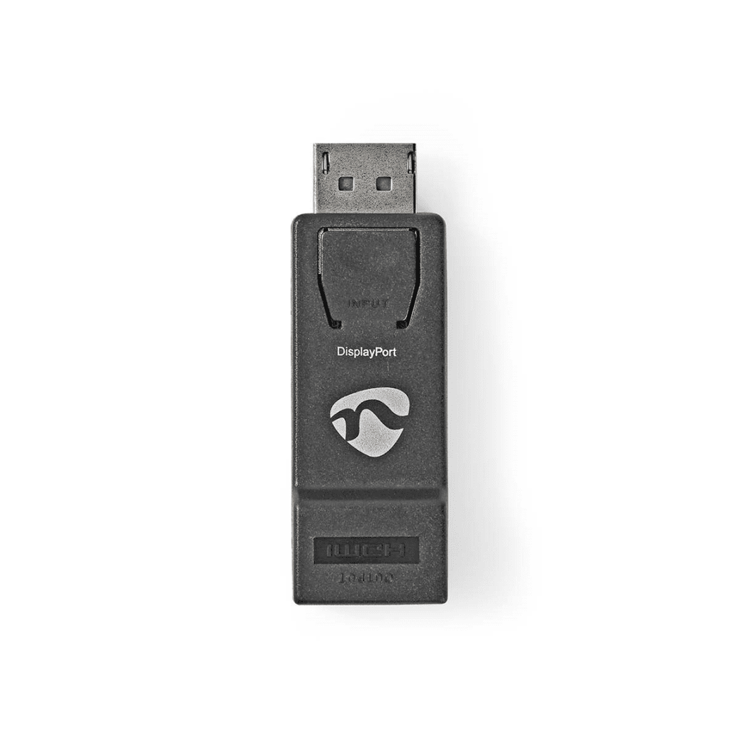 DisplayPort-Adapter DisplayPort Male HDMI Female 4K@30Hz Vernikkeld Recht Rond ABS ABS Zwart Doos