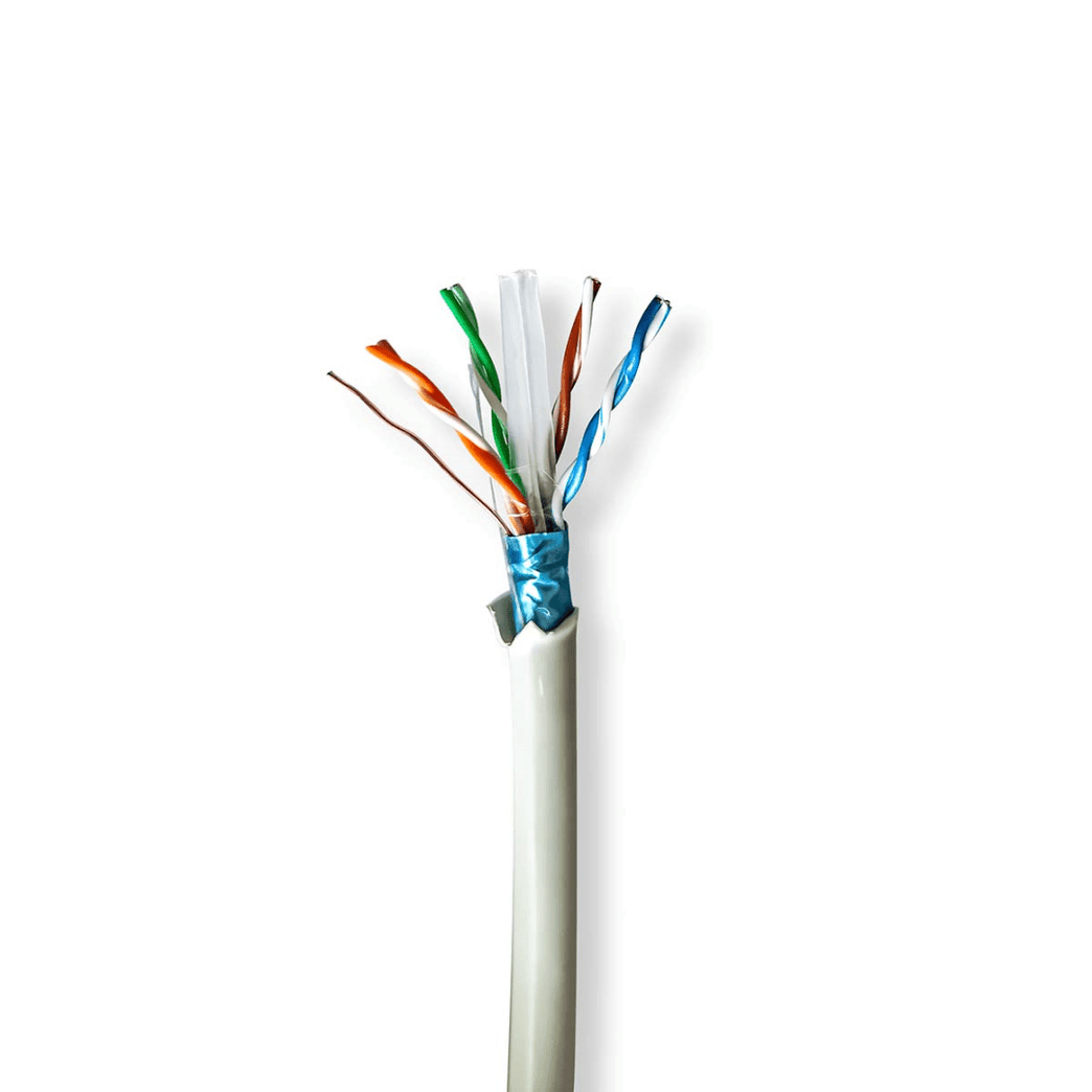 Netwerk Kabel Rol CAT6 Solid F/UTP Koper 305.0 m Binnenshuis Rond LSZH Grijs Gift Box