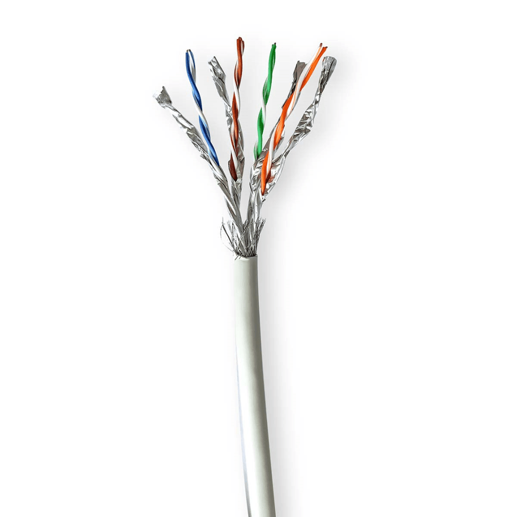 Netwerk Kabel Rol CAT7 Solid S/FTP Koper 305.0 m Binnenshuis Rond LSZH Grijs Doos