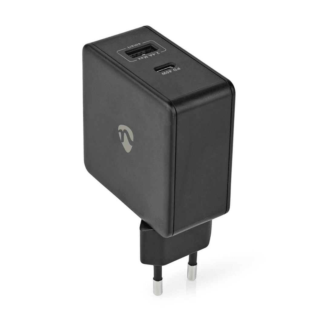 Oplader 57 W Snellaad functie 2.25 / 2.4 / 3.0 A Outputs: 2 USB-A / USB-C Geen Kabel Inbegrepen Automatische Voltage Selectie