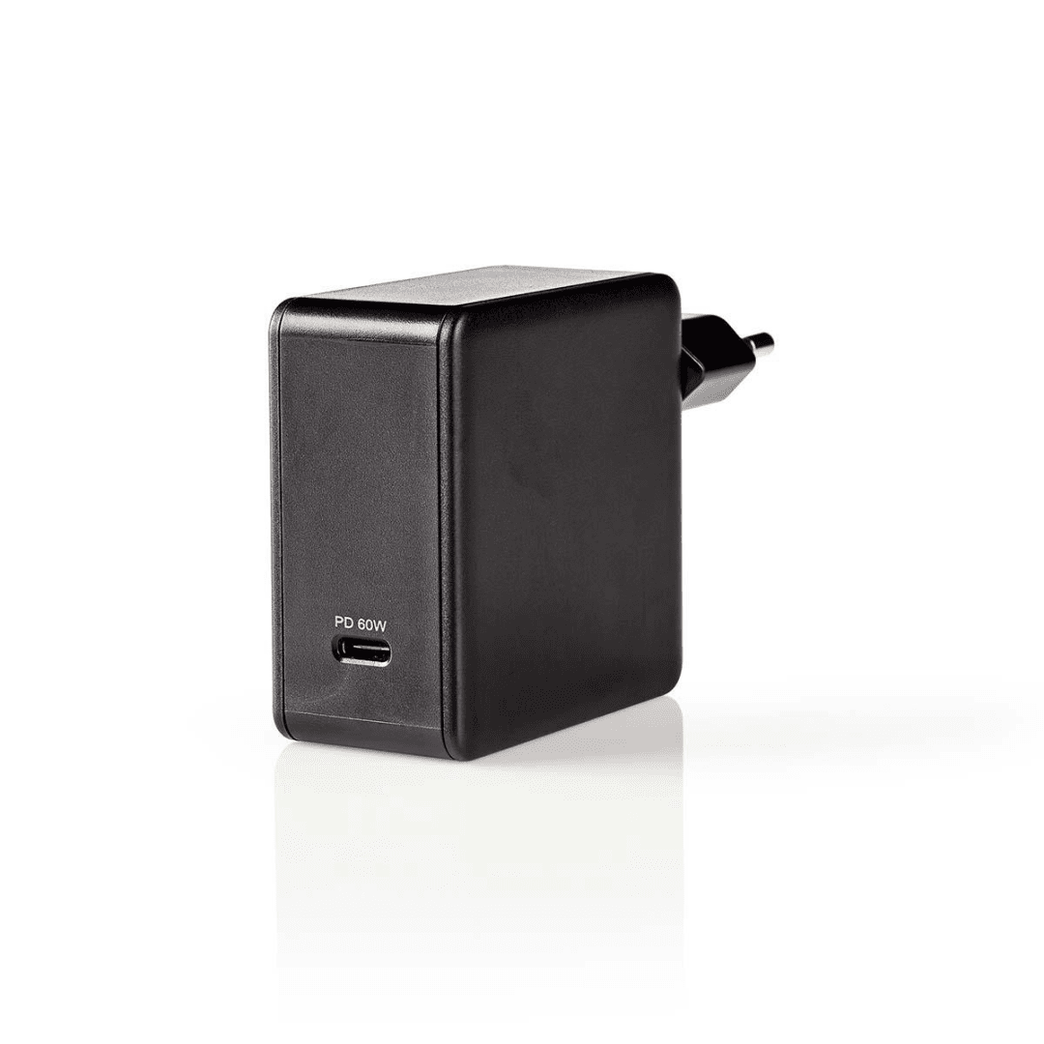 Oplader Snellaad functie PD3.0 60W 1x 3,0 A Outputs: 1 USB-C Geen Kabel Inbegrepen 60 W Automatische Voltage Selectie
