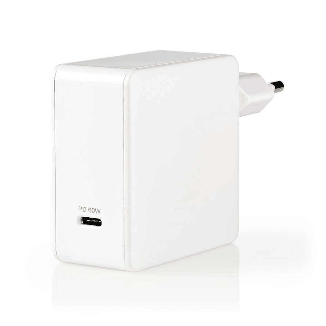 Oplader Snellaad functie PD3.0 60W 1x 3,0 A Outputs: 1 USB-C Geen Kabel Inbegrepen 60 W Automatische Voltage Selectie