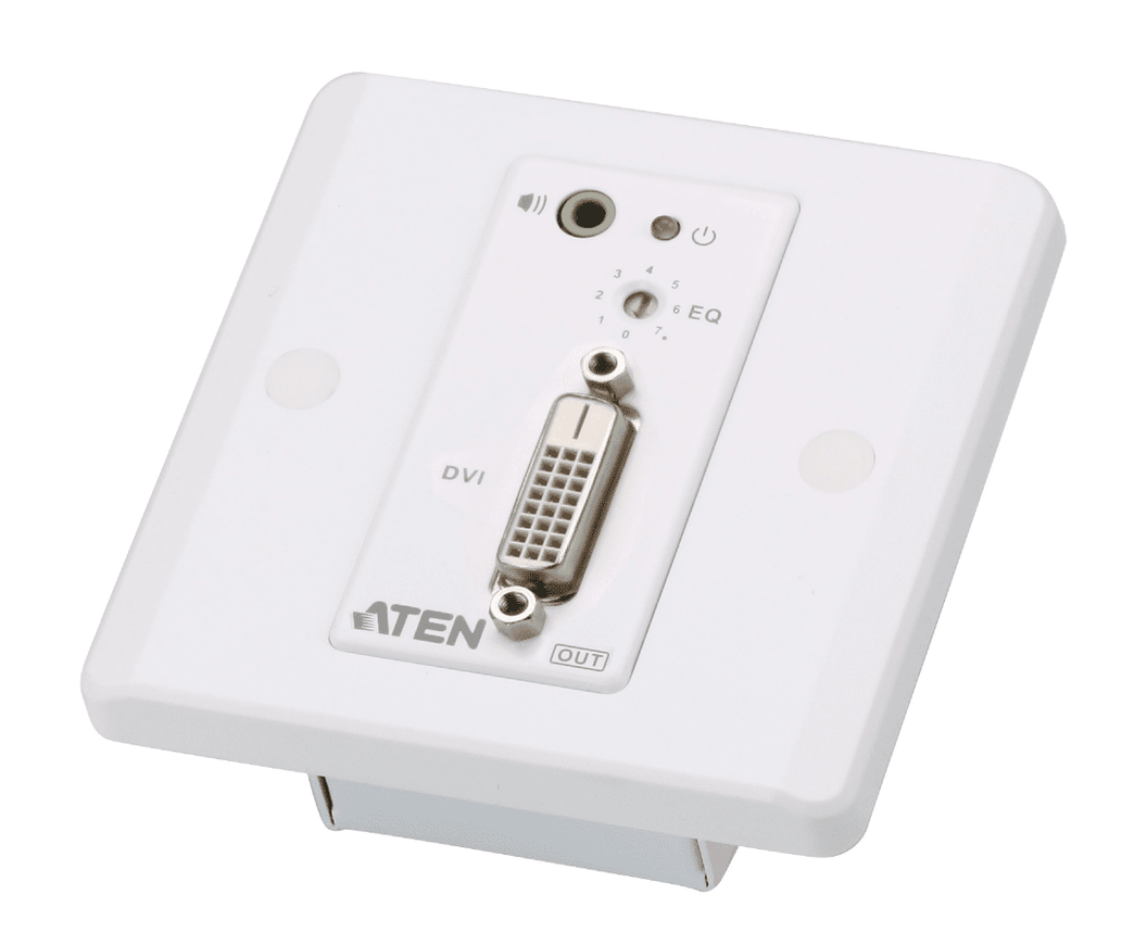 VGA/Audio Cat 5-verlenger met MK-muurplaat 1280 x 1024 bij 150 m