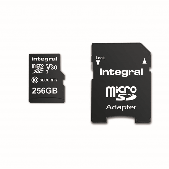 256 GB beveiligingscamera microSD-kaart voor dashcams, home cams, CCTV, bodycams en drones