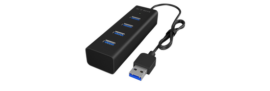 4 Poorten Hub USB 3.0 Zwart