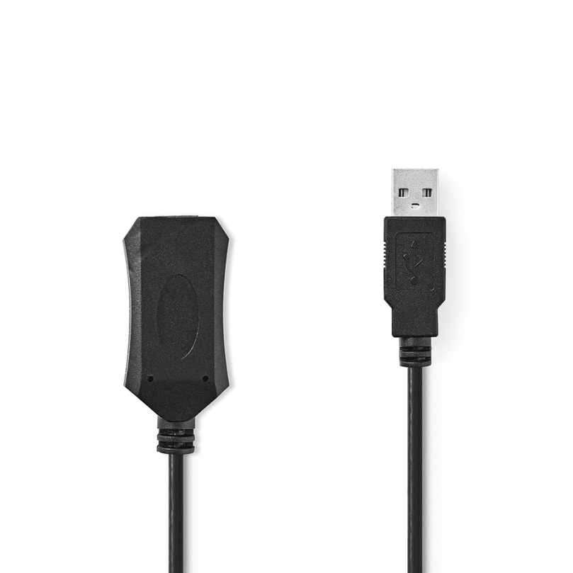 Actieve USB-Kabel USB 2.0 USB-A Male USB-A Female 480 Mbps 20.0 m Rond Vernikkeld PVC Koper Label