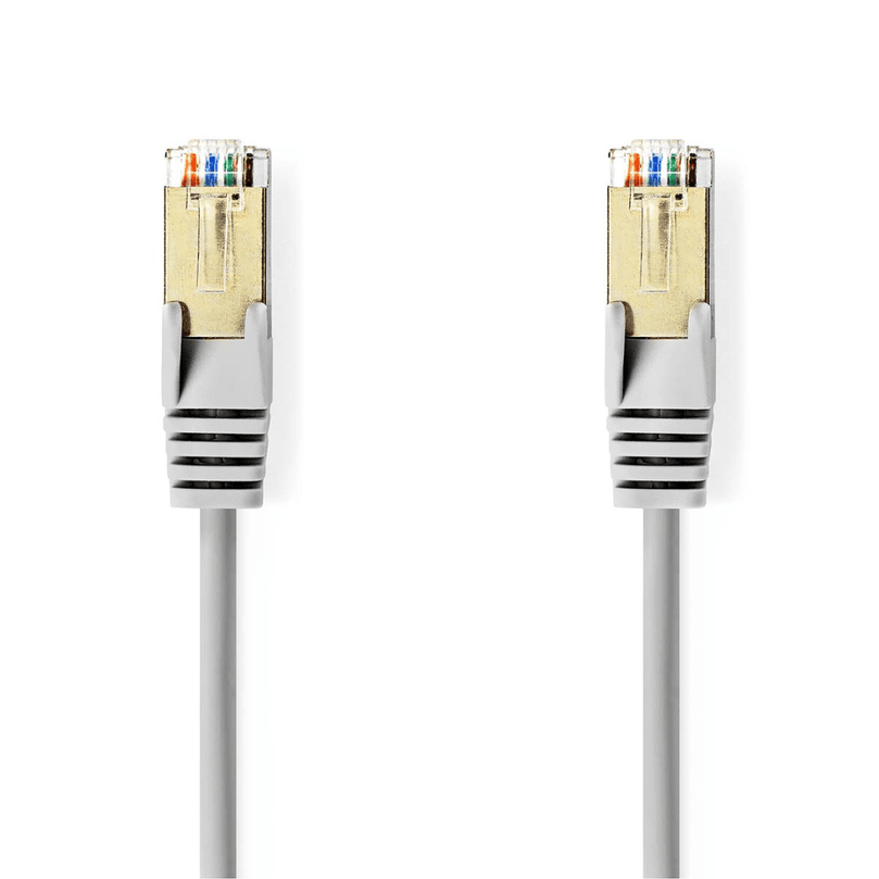 CAT5e Netwerkkabel SF/UTP RJ45 Male RJ45 Male 10.0 m Rond PVC Grijs Envelop