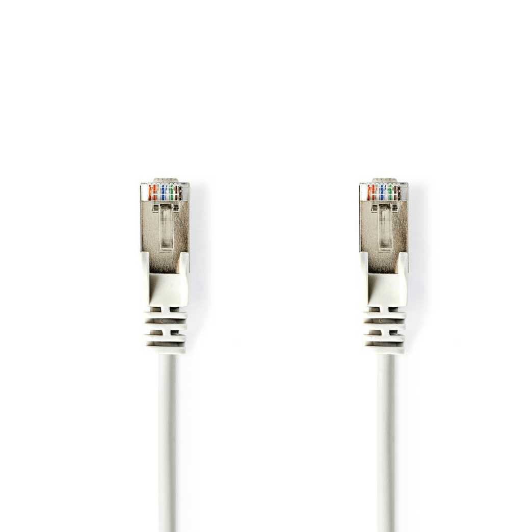CAT5e Netwerkkabel SF/UTP RJ45 Male RJ45 Male 1.00 m Rond PVC Wit Blister