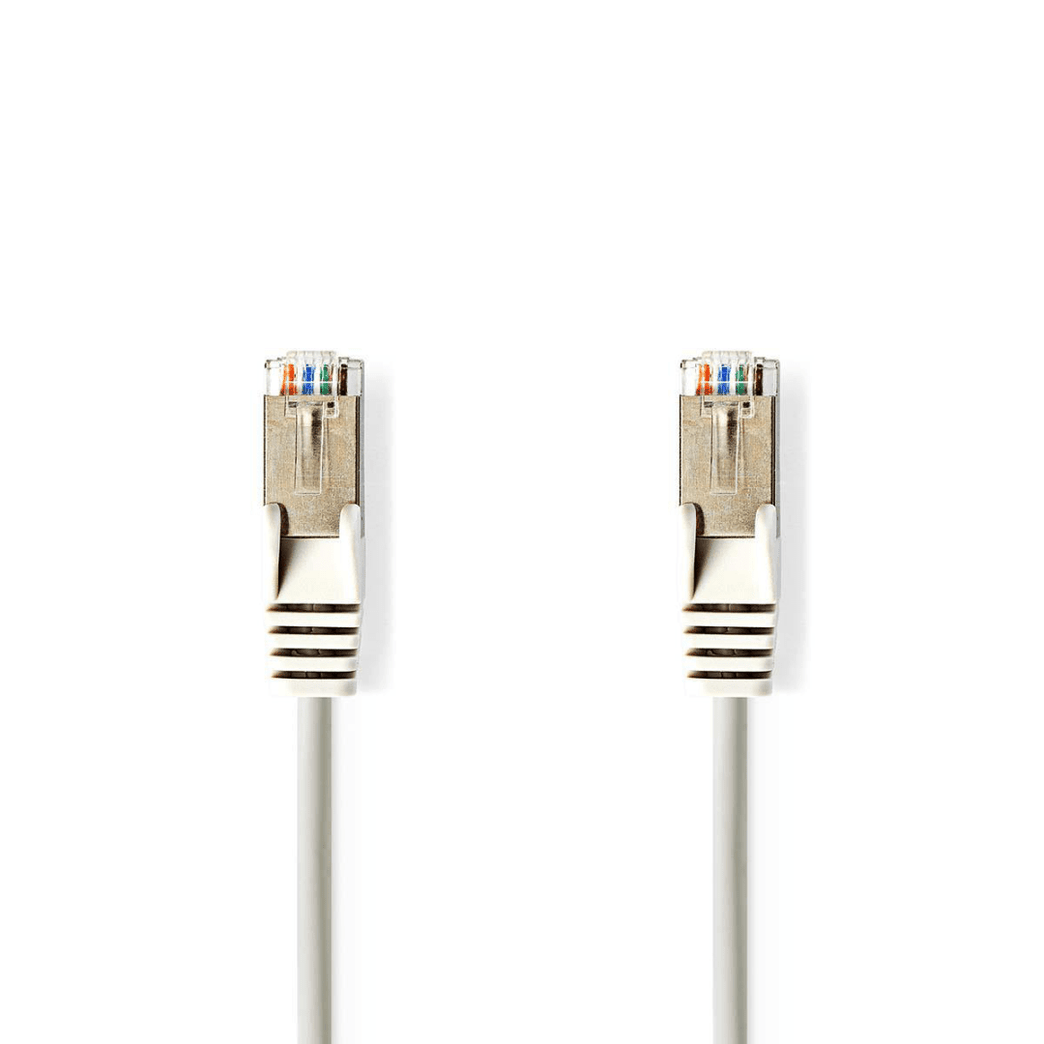 CAT5e Netwerkkabel SF/UTP RJ45 Male RJ45 Male 7.50 m Rond PVC Grijs Polybag