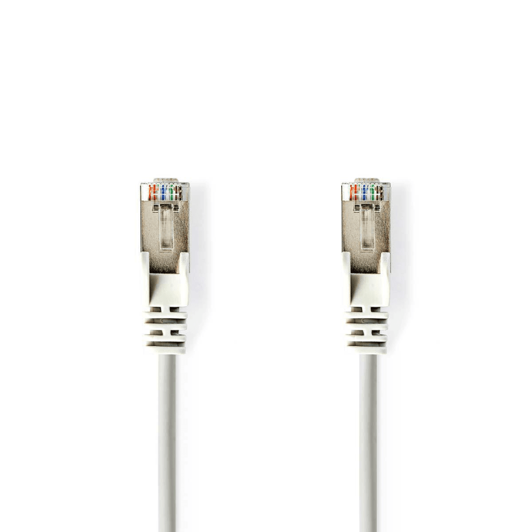 CAT5e Netwerkkabel S/UTP RJ45 Male RJ45 Male 3.00 m Rond LSZH / PVC Grijs Polybag