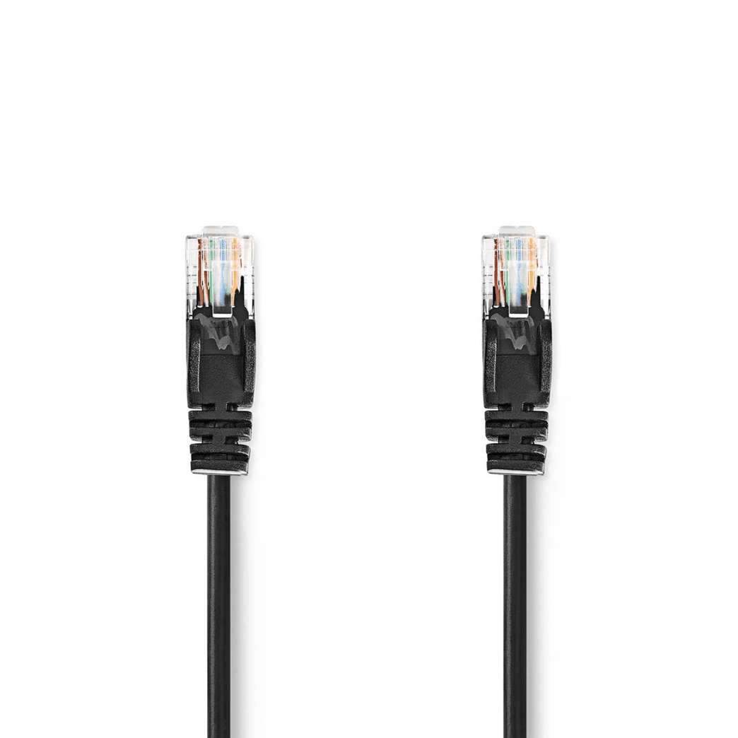CAT5e Netwerkkabel U/UTP RJ45 Male RJ45 Male 0.50 m Rond PVC Zwart Envelop