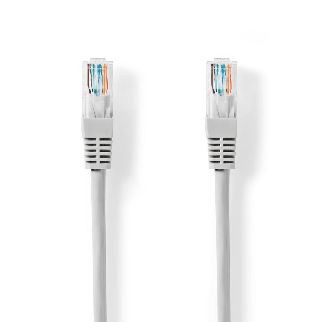 CAT5e Netwerkkabel U/UTP RJ45 Male RJ45 Male 3.00 m Rond PVC Grijs Label