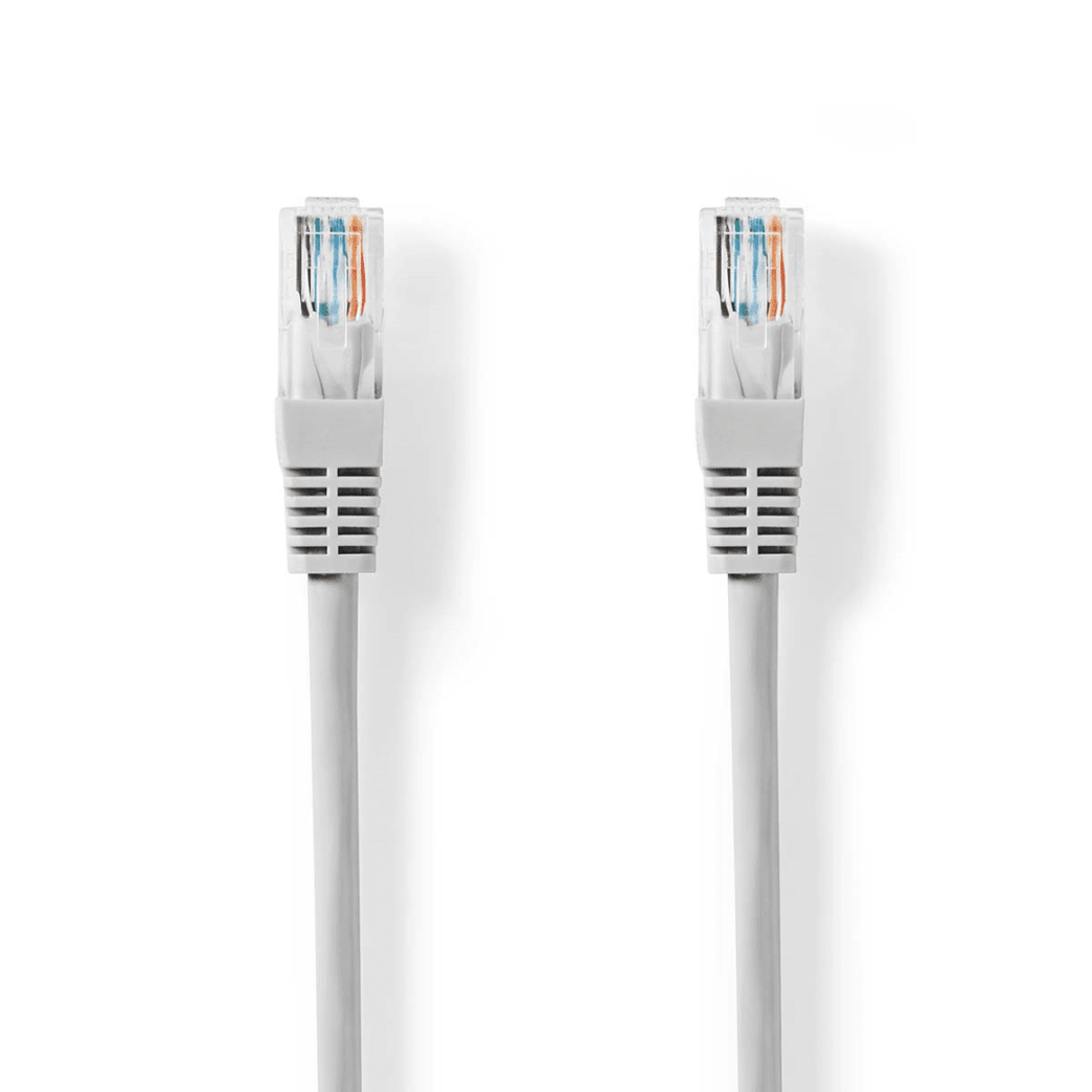 CAT5e Netwerkkabel U/UTP RJ45 Male RJ45 Male 5.00 m Rond PVC Grijs Label
