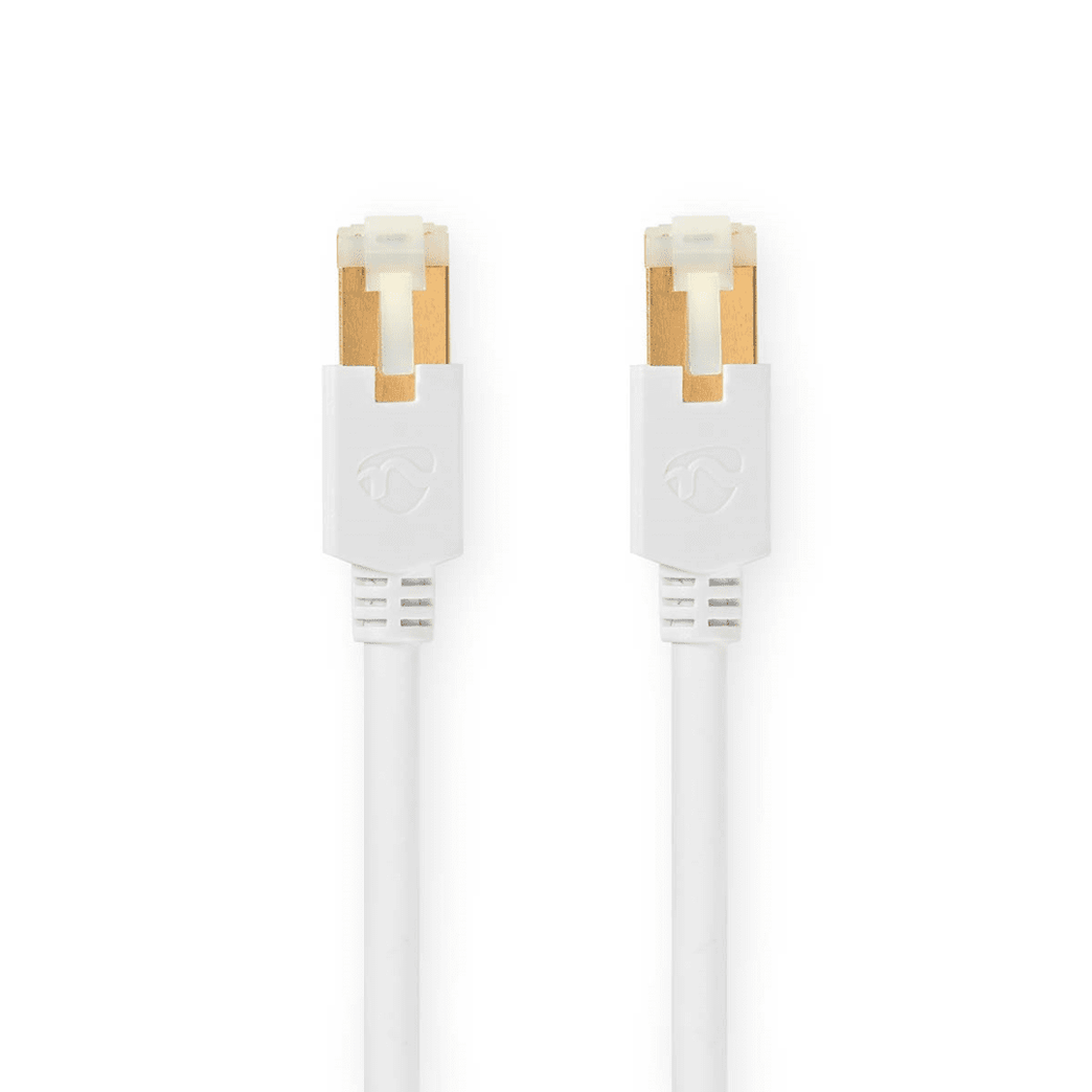 CAT6 Netwerkkabel RJ45 Male RJ45 Male S/FTP 15.0 m Rond LSZH / PVC Wit Window Box