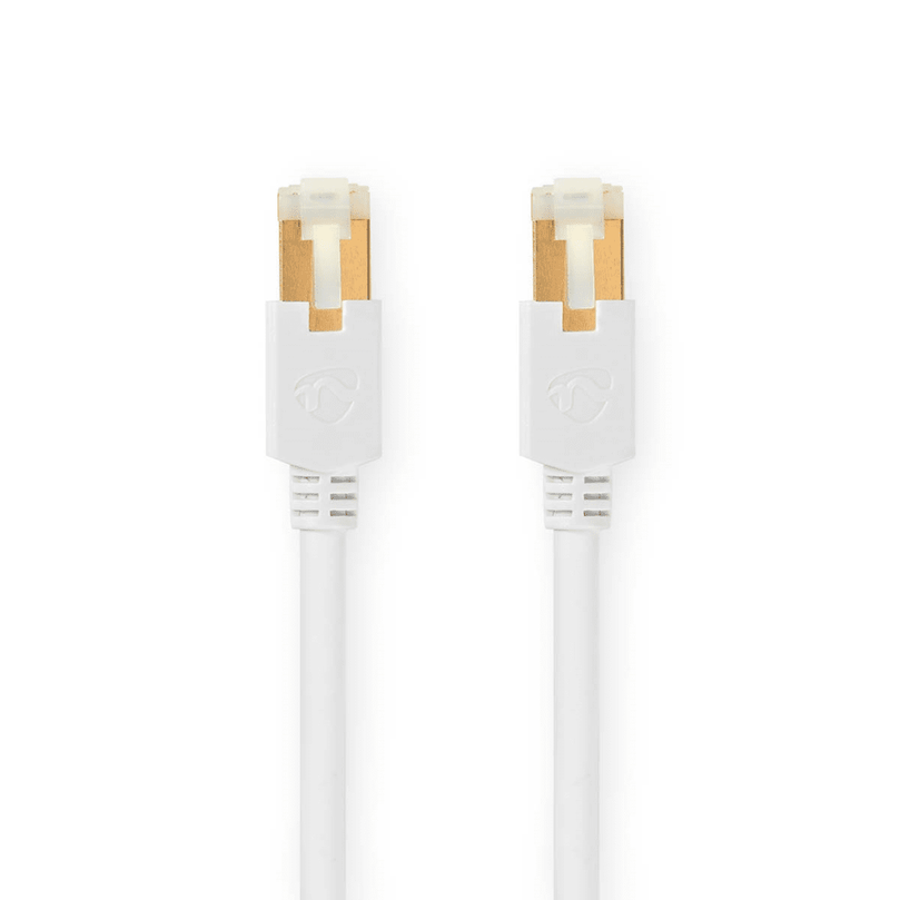 CAT6 Netwerkkabel RJ45 Male RJ45 Male S/FTP 15.0 m Rond LSZH / PVC Wit Window Box