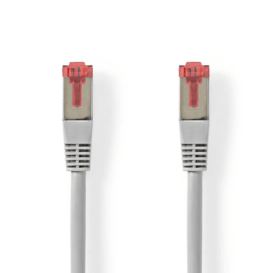 CAT6 Netwerkkabel RJ45 Male RJ45 Male SF/UTP 3.00 m Rond PVC Grijs Label