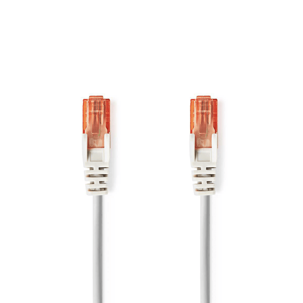 CAT6 Netwerkkabel RJ45 Male RJ45 Male U/UTP 30.0 m Rond PVC Grijs Polybag