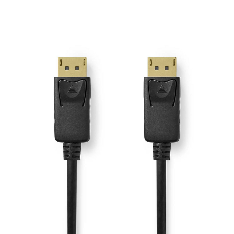 DisplayPort-Kabel DisplayPort Male DisplayPort Male 8K@60Hz Vernikkeld 2.00 m Rond PVC Zwart Label