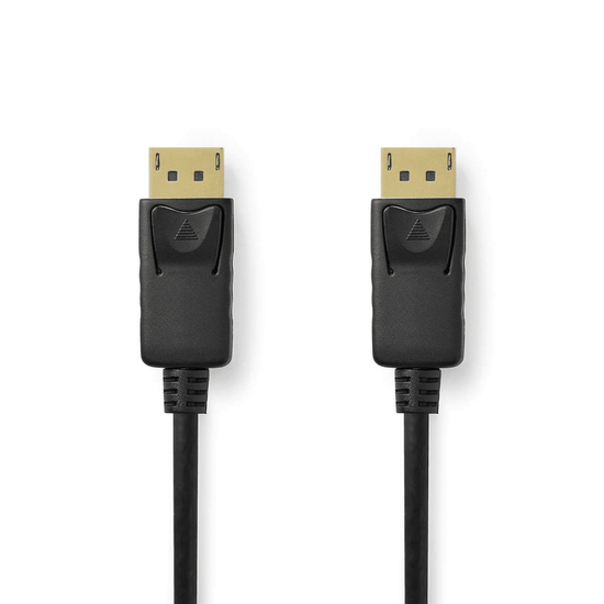 DisplayPort-Kabel DisplayPort Male DisplayPort Male 8K@60Hz Vernikkeld 3.00 m Rond PVC Zwart Label