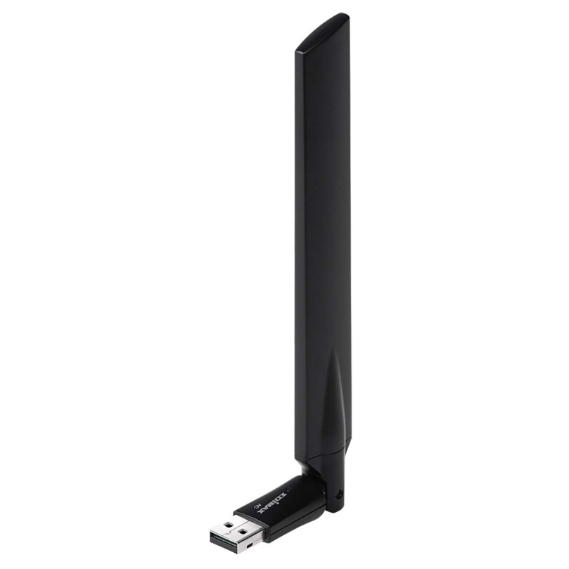 Draadloze USB-Adapter AC600 2.4/5 GHz Dual Band Zwart