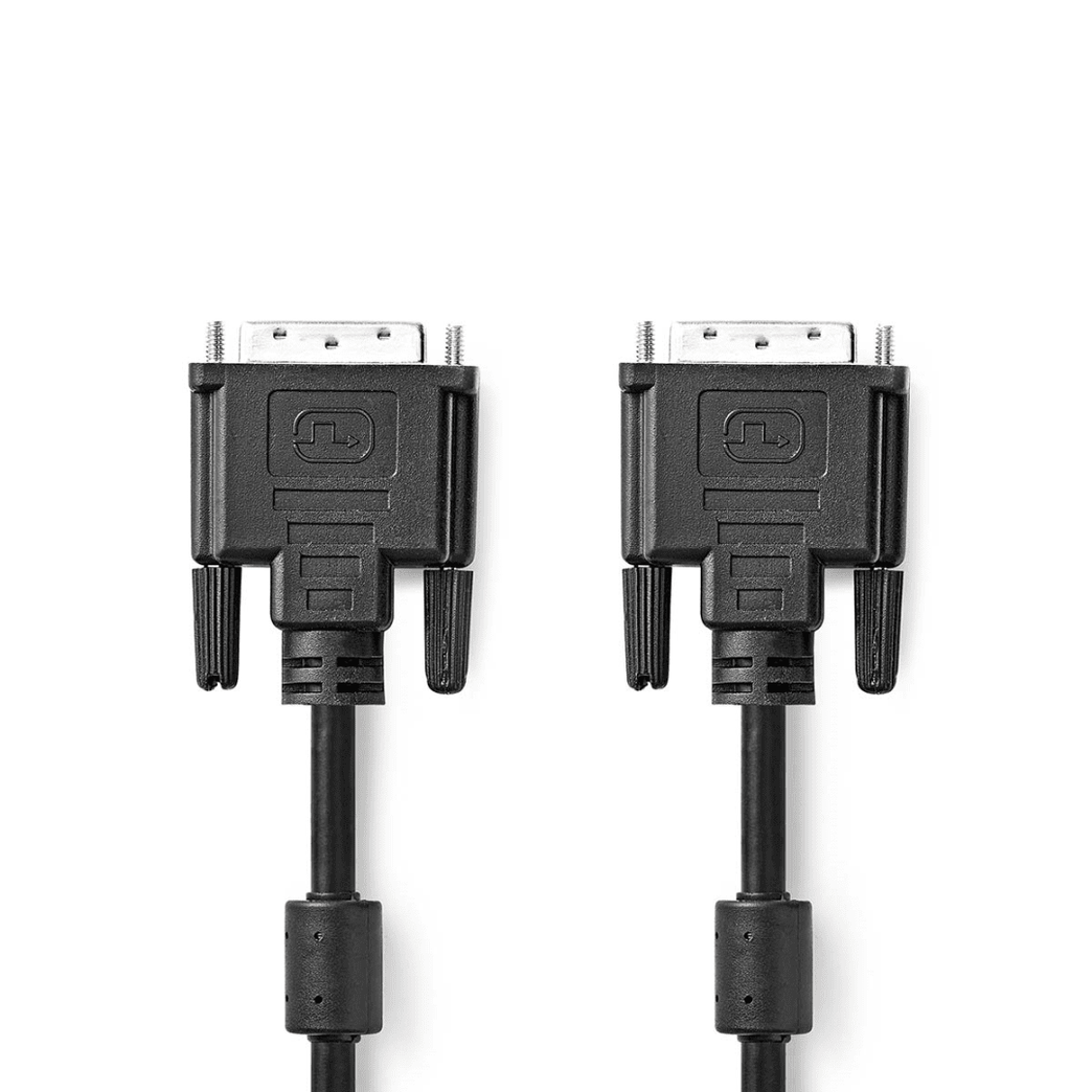 DVI-Kabel DVI-D 24+1-Pins Male DVI-D 24+1-Pins Male 2560x1600 Vernikkeld 10.0 m Recht PVC Zwart Polybag