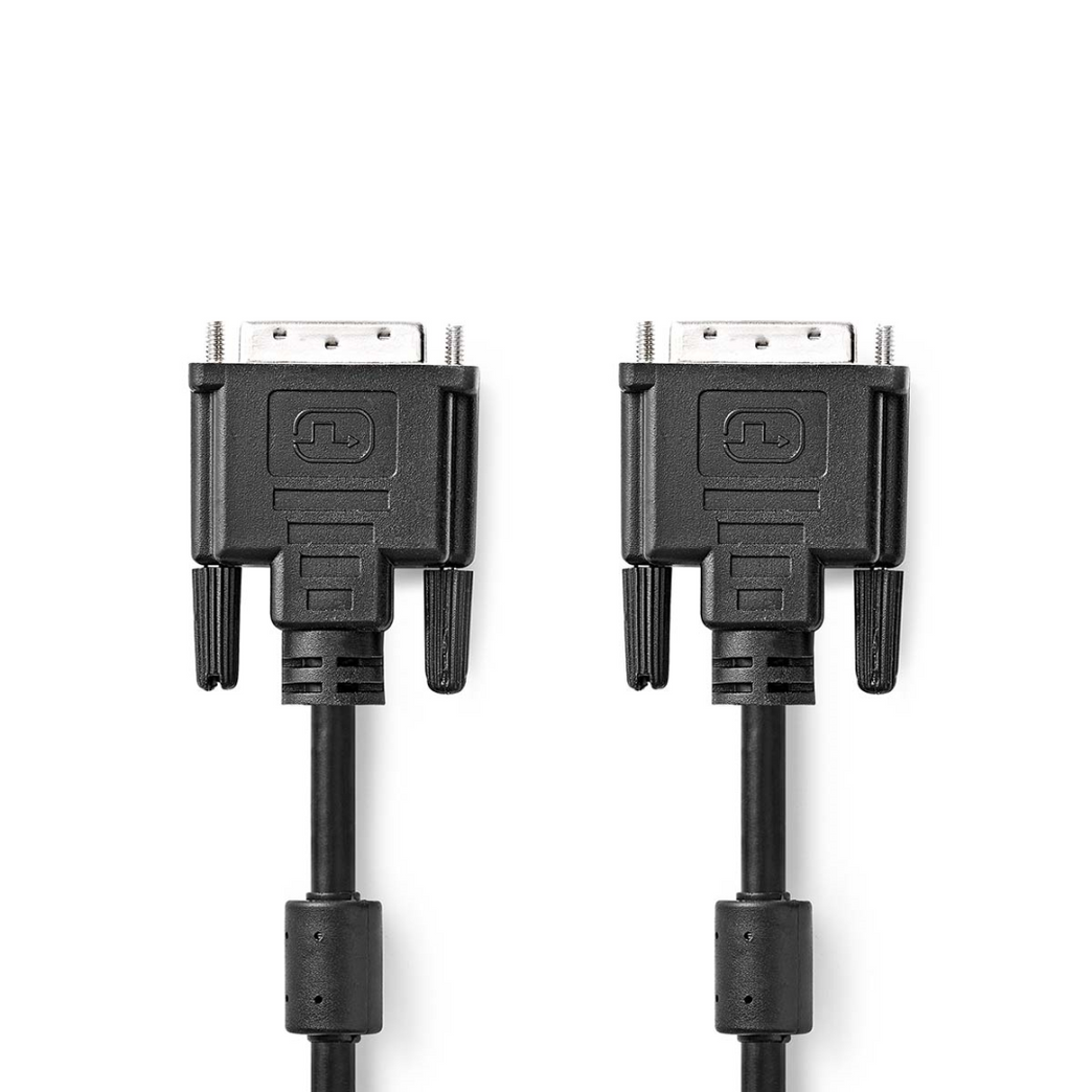 DVI-Kabel DVI-D 24+1-Pins Male DVI-D 24+1-Pins Male 2560x1600 Vernikkeld 2.00 m Recht PVC Zwart Doos