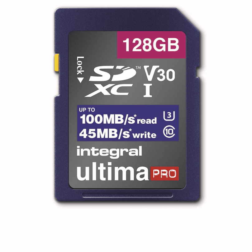 High Speed SDHC/XC V30 UHS-I U3 128 GB SD geheugenkaart