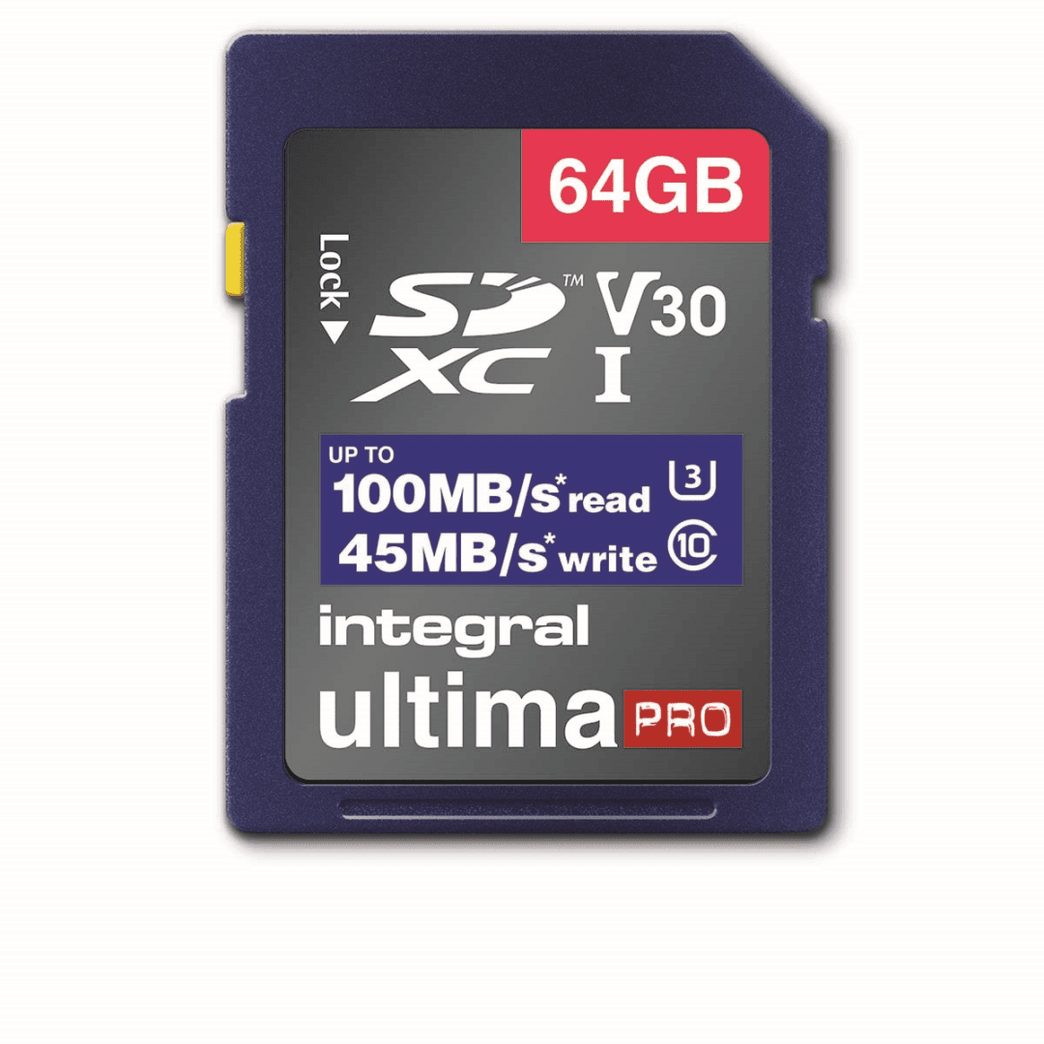 High Speed SDHC/XC V30 UHS-I U3 64GB SD Geheugenkaart