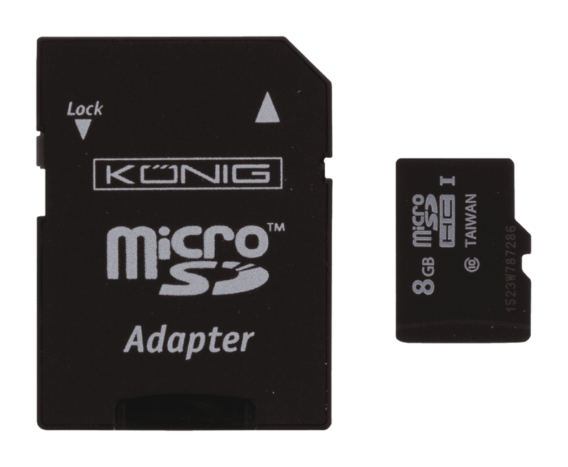 microSDHC Geheugenkaart Klasse UHS-I 8 GB