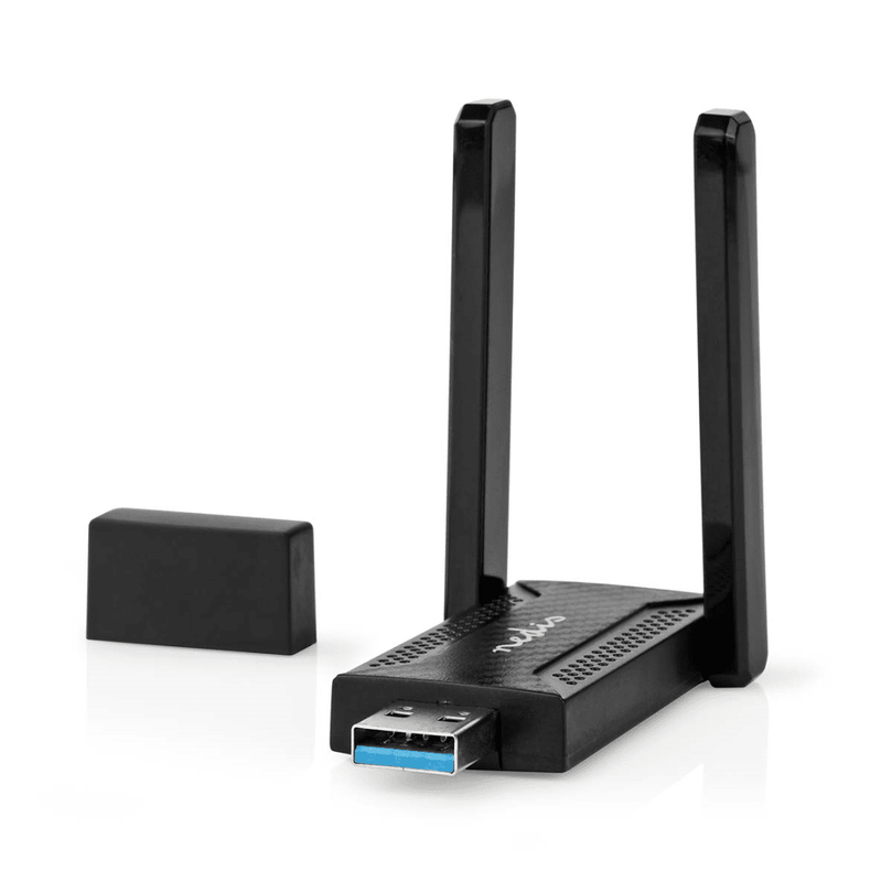 Netwerk-Dongel Wi-Fi AC1200 2.4/5 GHz Dual Band USB3.0 Wi-Fi-snelheid totaal: 1200 Mbps Windows 10 / Windows 11 / Windows 8