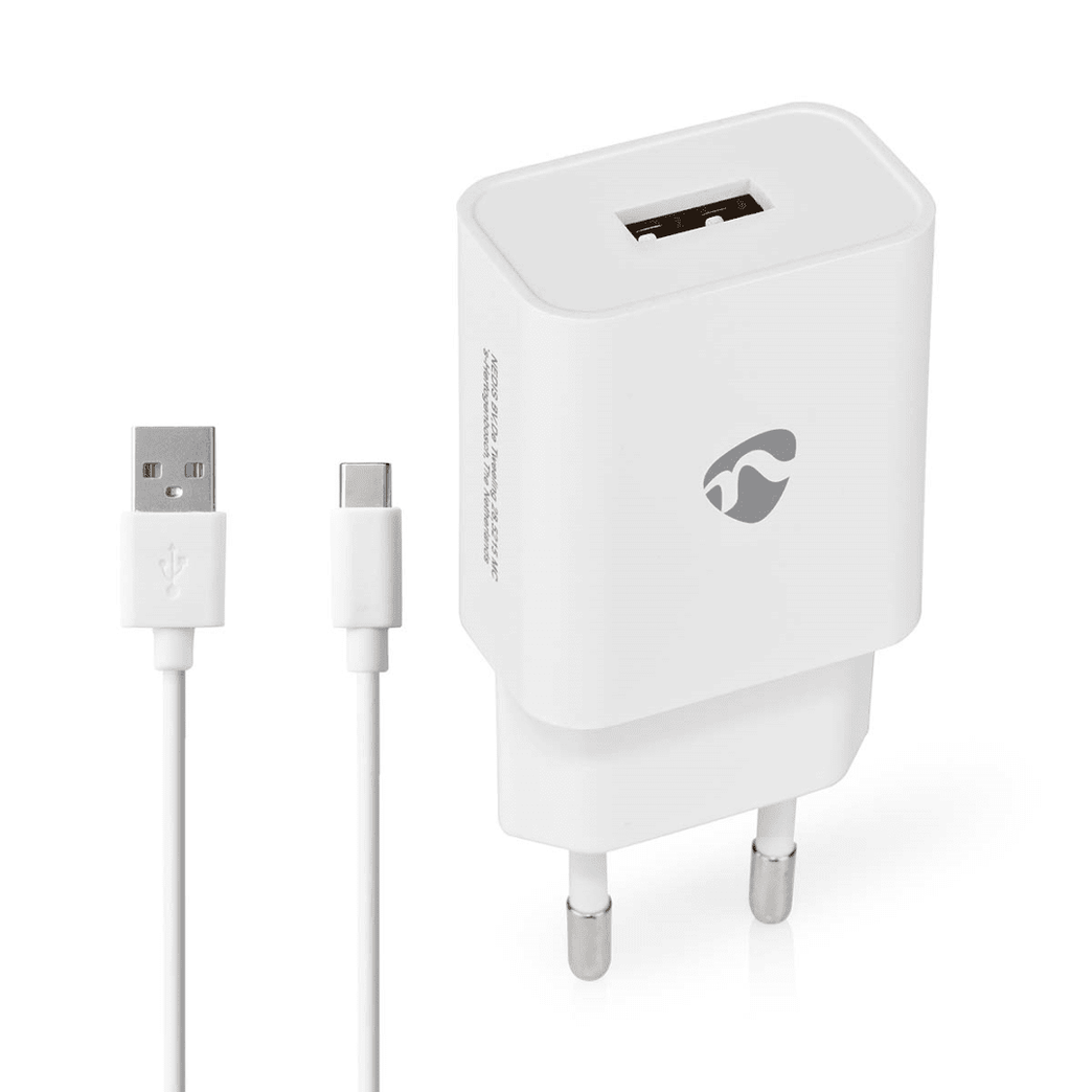 Oplader 12 W Snellaad functie 1x 2.4 A Outputs: 1 USB-A USB Type-C Los Kabel 1.00 m Single Voltage Output