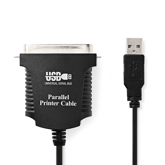 Parallelkabel USB-A Male Centronics 36-Pins Male Vernikkeld 2.00 m Rond PVC Envelop